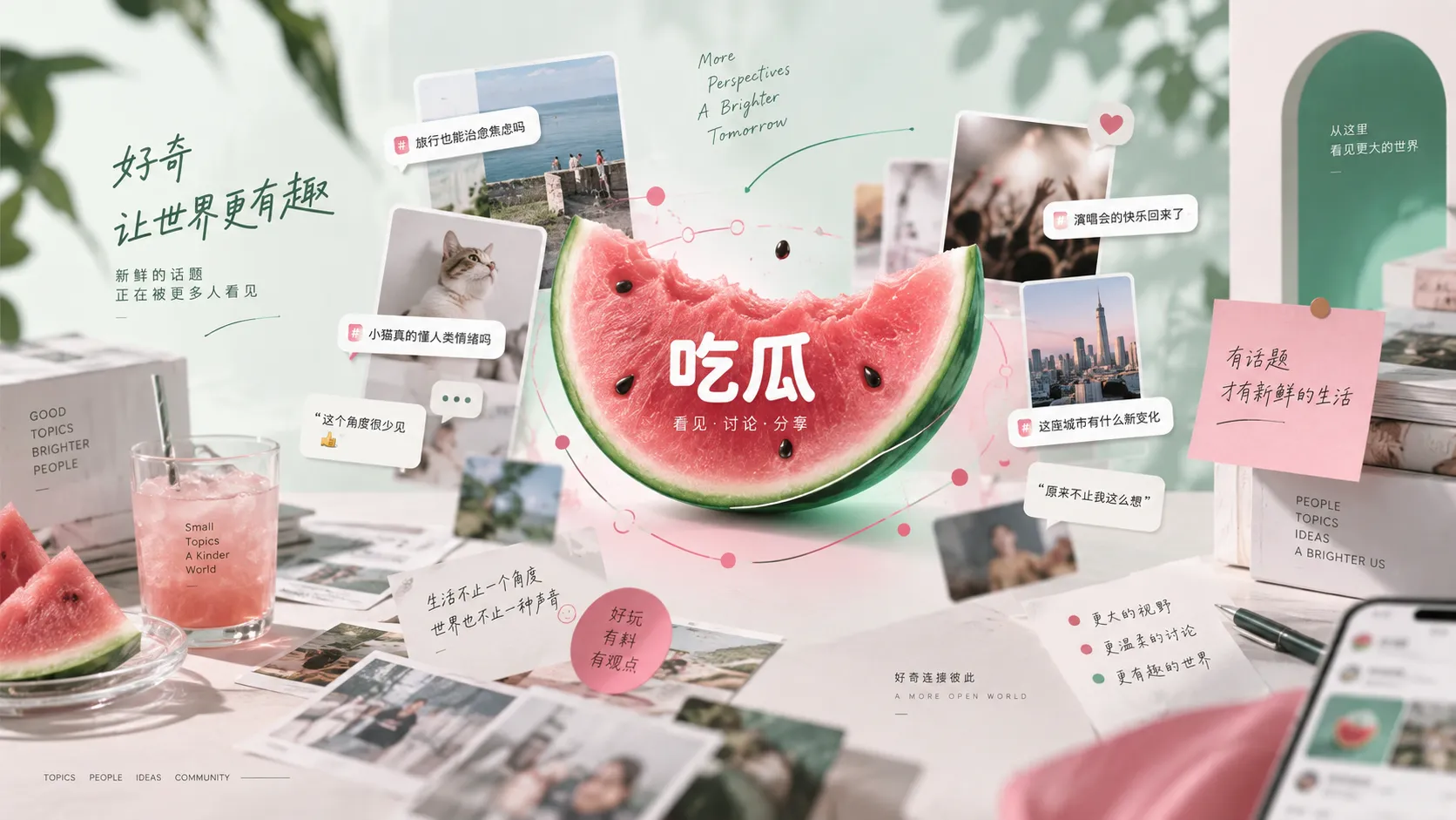 吃瓜热点与爆料信息整理视觉